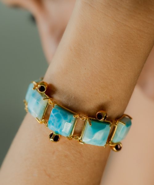 MVDUE-C1-G Duet Larimar Bracelet