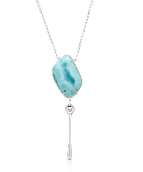 MVFAL-B3-SLA Golden Hour Drop Larimar  Pendant