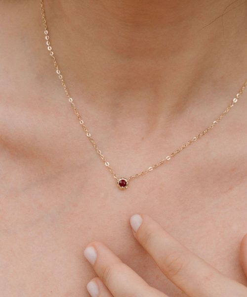 MVFJ-FAU-B1-RUB-Y18K Fauli Ruby Pendant