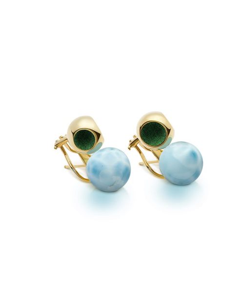 Infinity Petite Larimar Studs