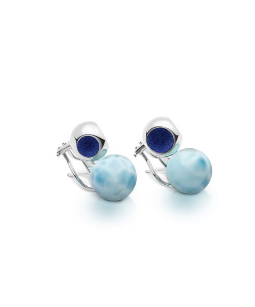 Infinity Petite Larimar Studs