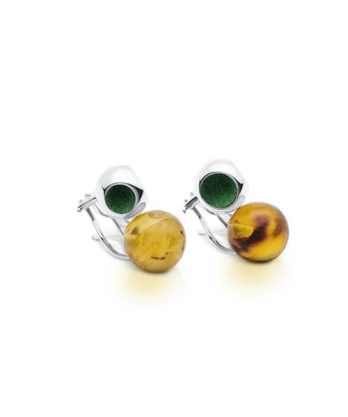 Infinity Petite Amber Studs
