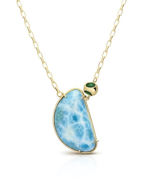 MVHUR-B10-G-N Petite Larimar Fancy Oval Chain