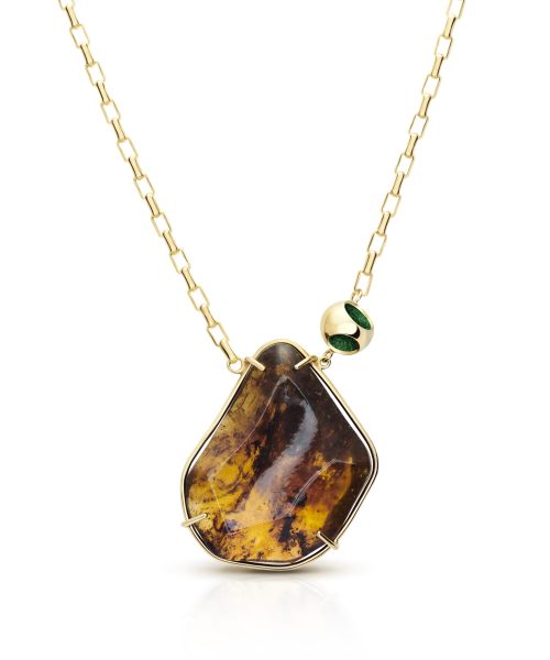 Petite Amber Fancy Oval Chain