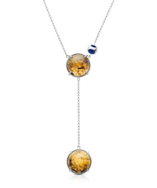 Petite Double Amber Pendant