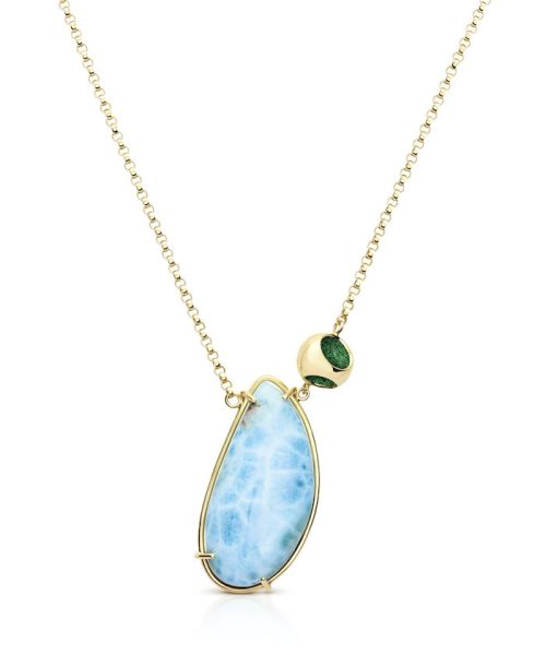 MVHUR-B25-GJG Petite Larimar Necklace