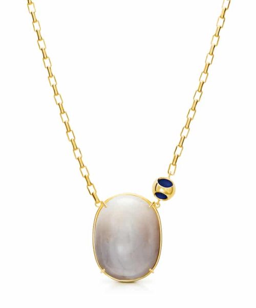 MVHUR-B41-GEB Petite Moonstone Fancy Oval Chain