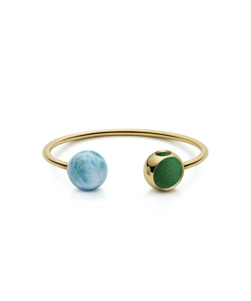 Huritá Sphere Larimar Bangle