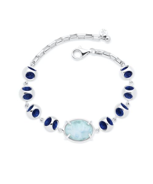 Infinity Minute Larimar Bracelet