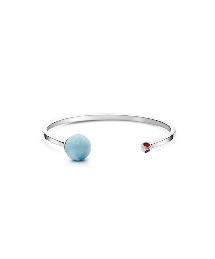 Teeny Larimar Cuff
