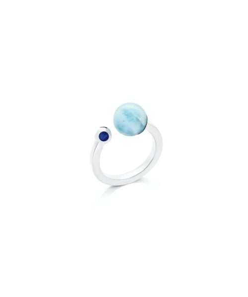 Teeny Larimar Ring