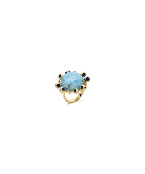 Saria Teeny Larimar Ring