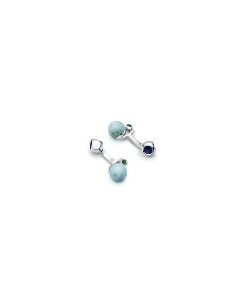 Minute Teeny Larimar Cufflinks