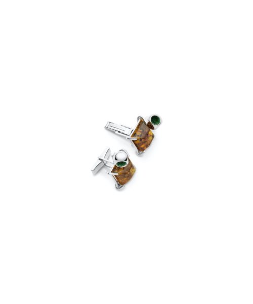 Minute Amber Cufflinks