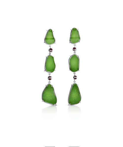 MVSG-A3-S Seaglass Waves Earrings
